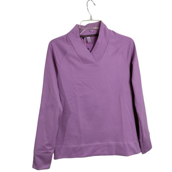 4577)Adidas Golf Women Purple Ultimate 365 Cold.Rdy Crossover Mock Golf Top S - Picture 2 of 12